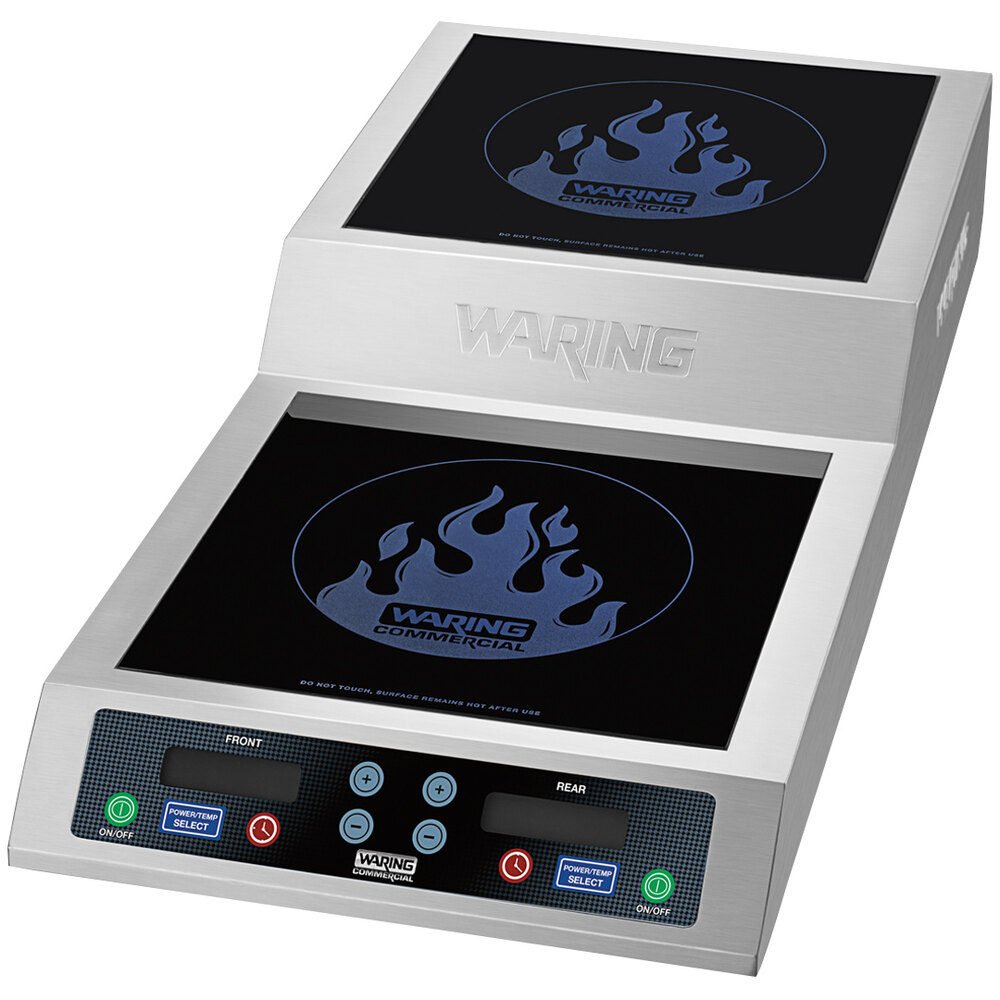 Waring WIH800 Double Commercial Induction Range with Step Up 208/240V