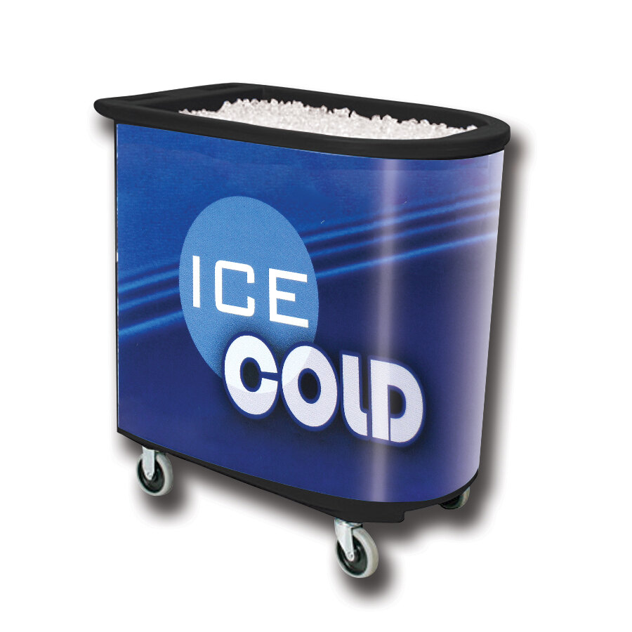 Black Server Elite Deepcore 5073 Portable Insulated Ice Bin / Beverage