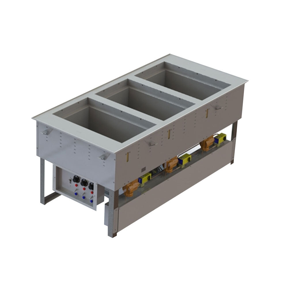 Vollrath 3667301D Modular Three Section Combination Hot / Cold Drop In