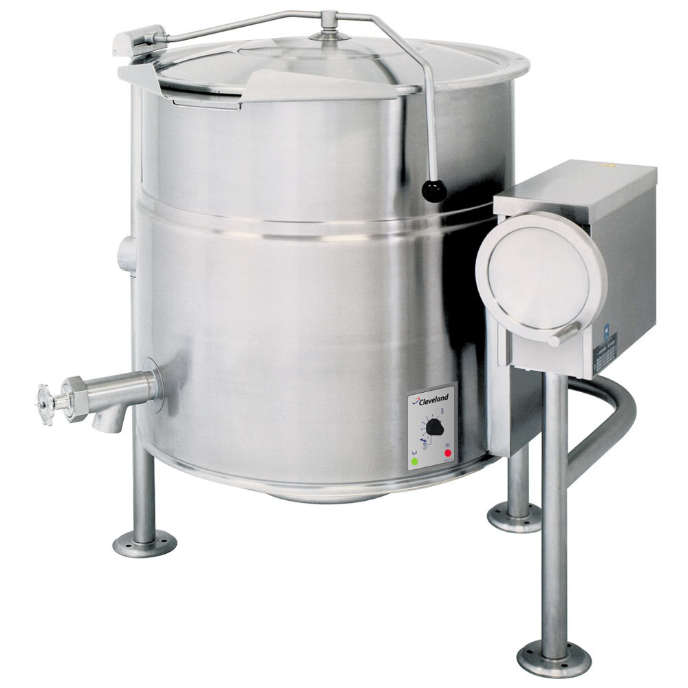 Cleveland MKEL40T 40 Gallon Tilting Steam Jacketed Mixer Kettle 208