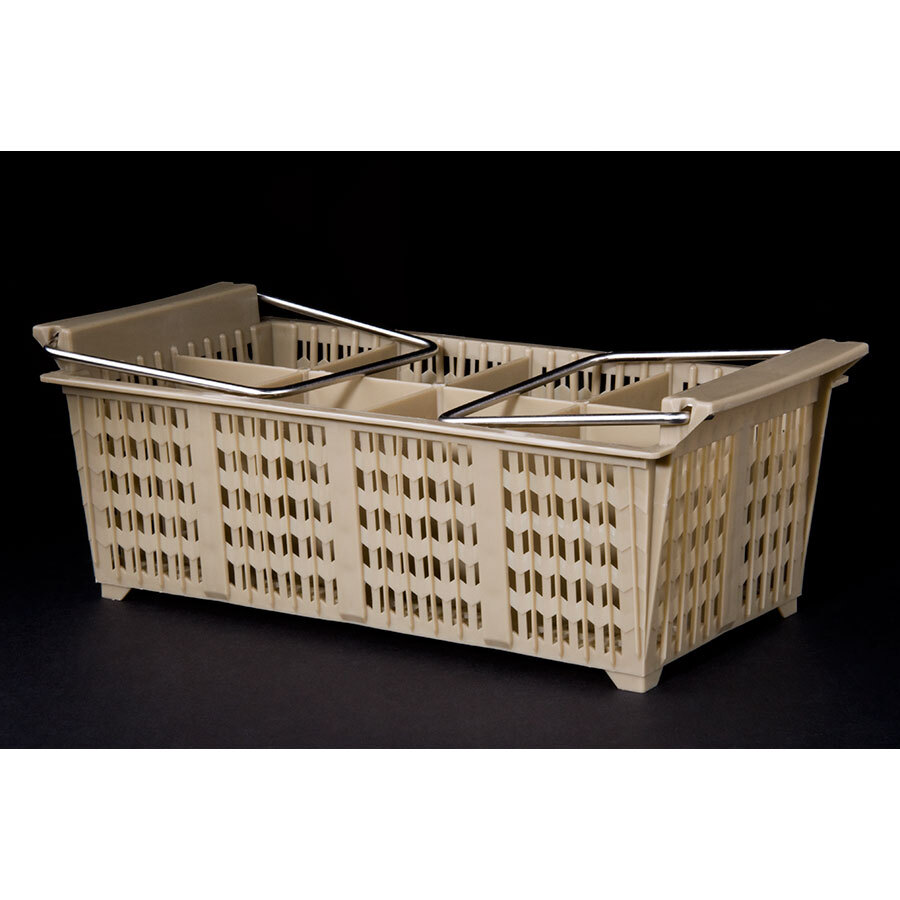 8 Compartment Half Size Flatware Rack with Handles