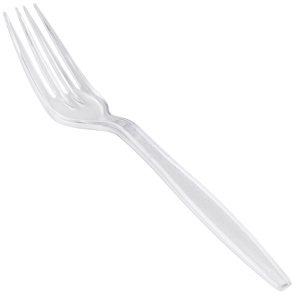Visions Heavy Weight Clear Plastic Fork 1000 / Case
