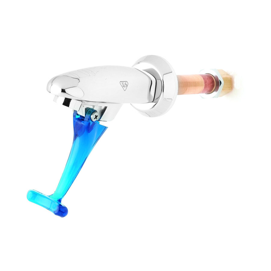 T&S B1202 Wall Mounted Push Back Glass Filler 3/8" NPT Female Inlet