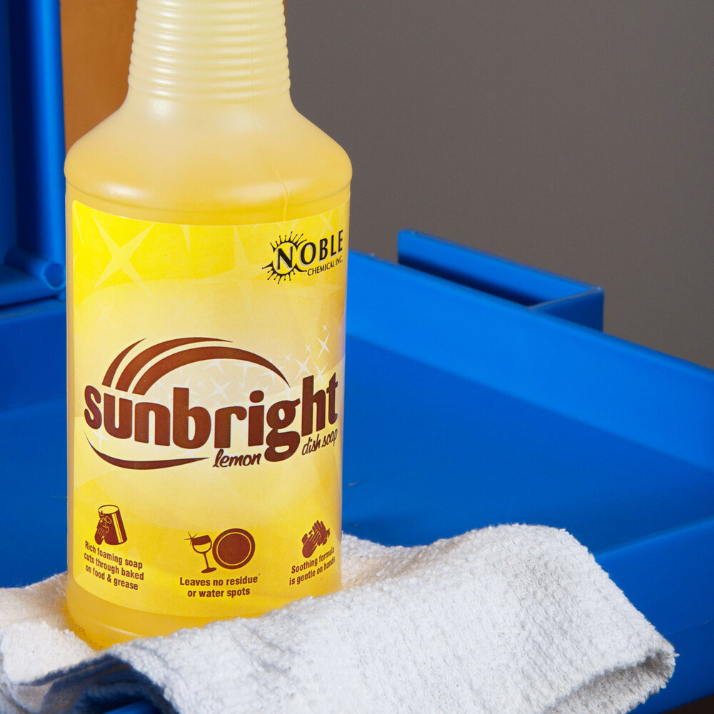 Noble Chemical Sunbright 32 oz. Pot and Pan Dishwashing Liquid Ecolab® 13003 Alternative
