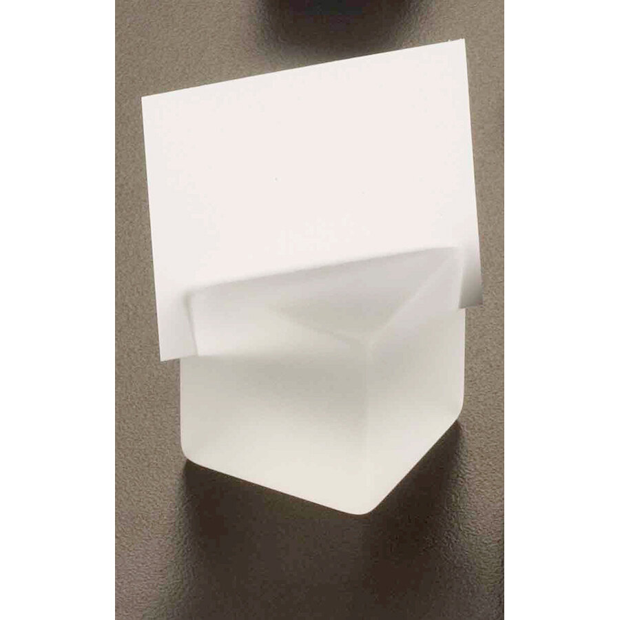 American Metalcraft ACF125 Frosted White Acrylic 1" Cube Card Holder