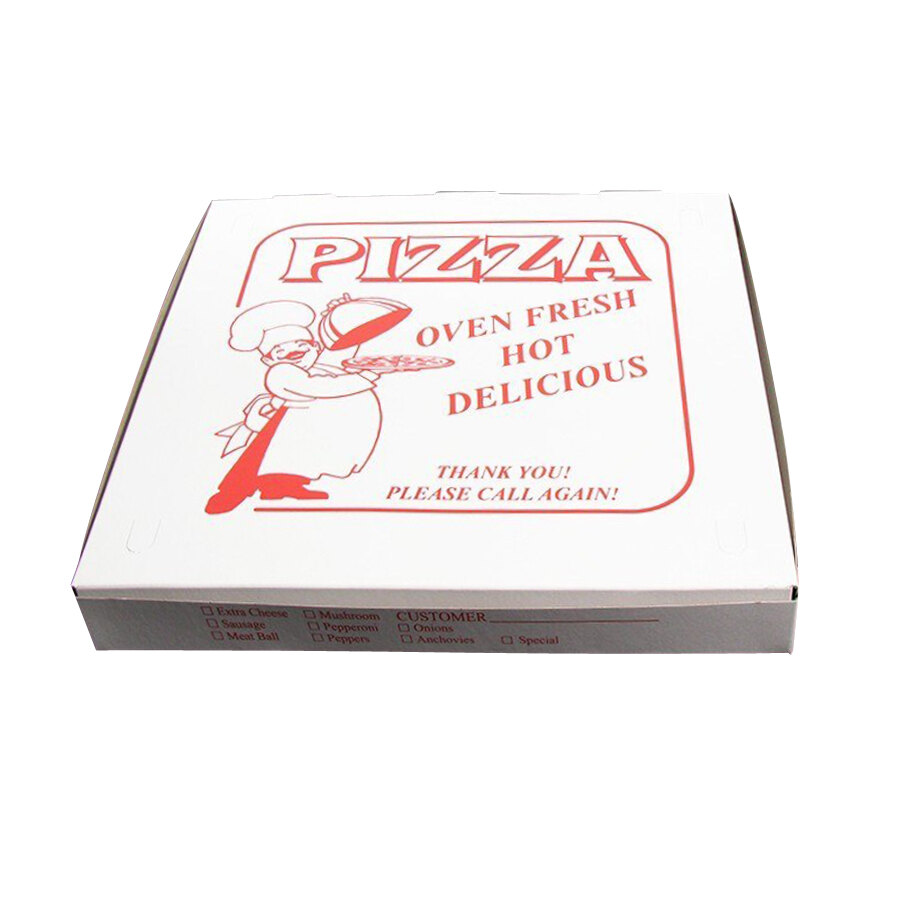 16" x 16" x 2" Clay Coated Pizza Box 100 / Bundle