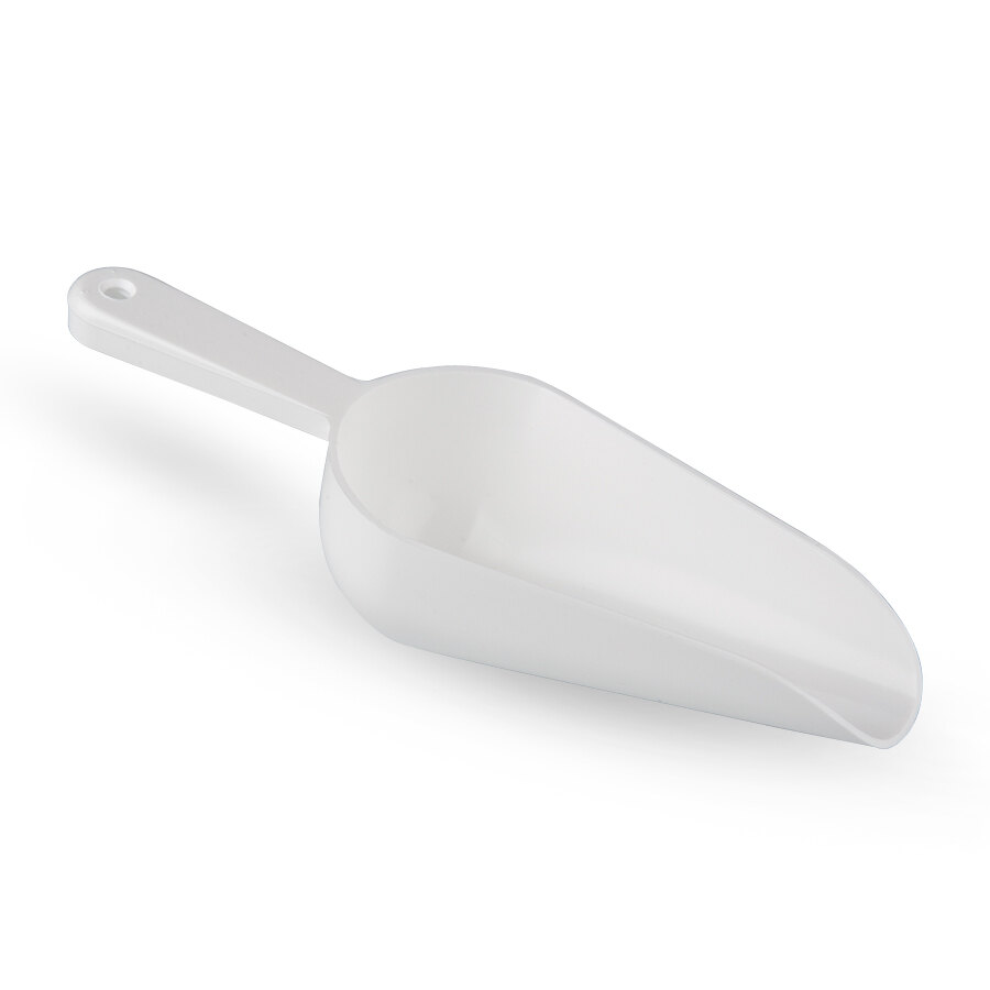 6 oz. White Plastic Scoop