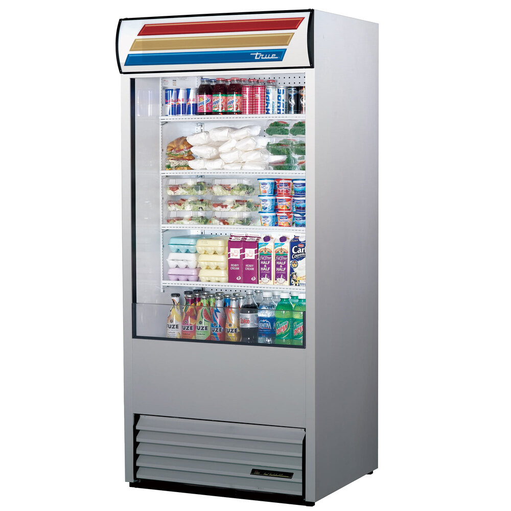 True TAC36LD Stainless Steel Air Curtain Merchandiser 31.3 Cu. Ft.