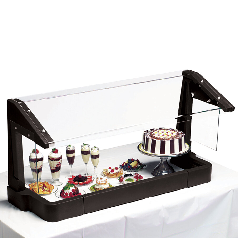 Cambro FSG480110 4' Black FreeStanding Sneeze Guard