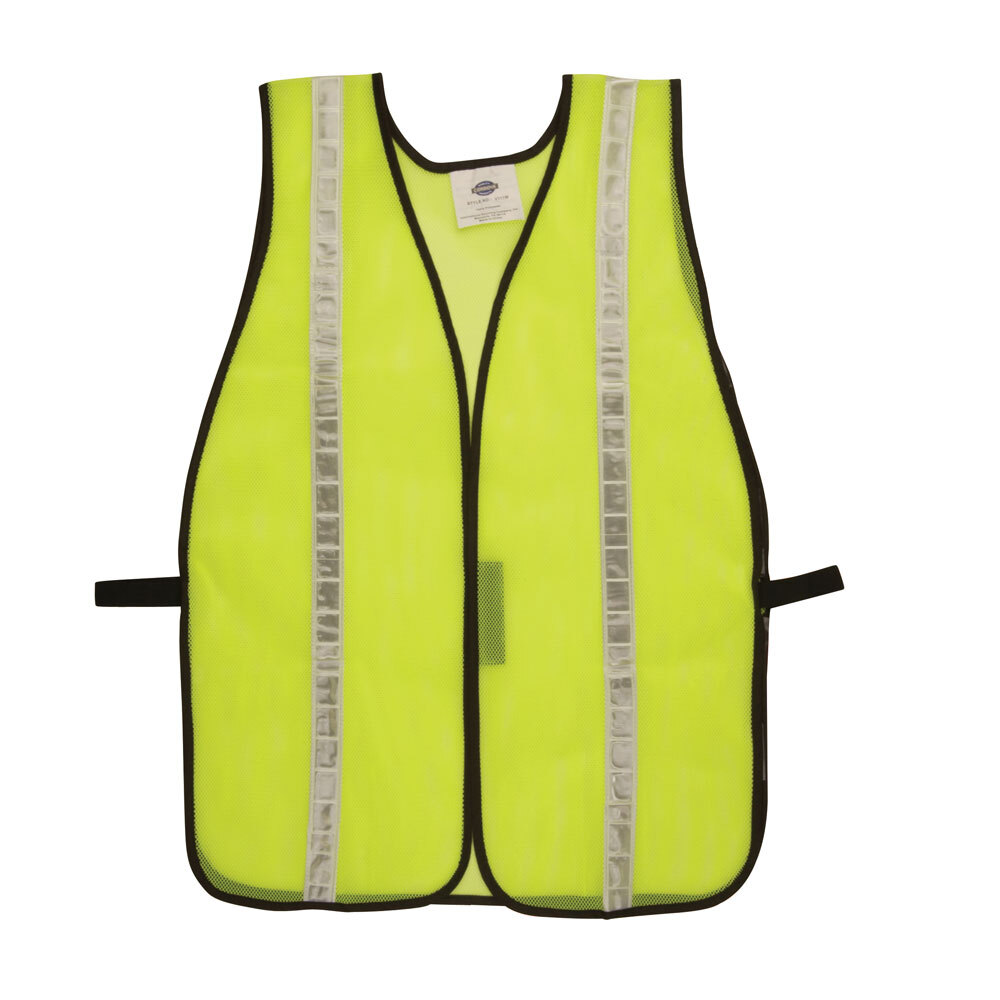 Lime High Visibility Safety Vest with Velcro Closure and 1" Reflective Tape