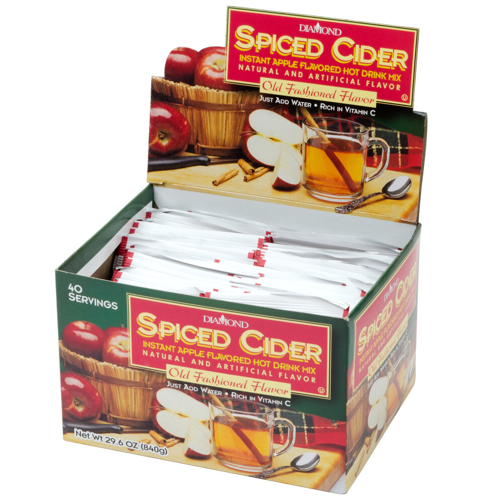 Spiced Apple Cider Hot Drink Mix Portion Pack 40/Box