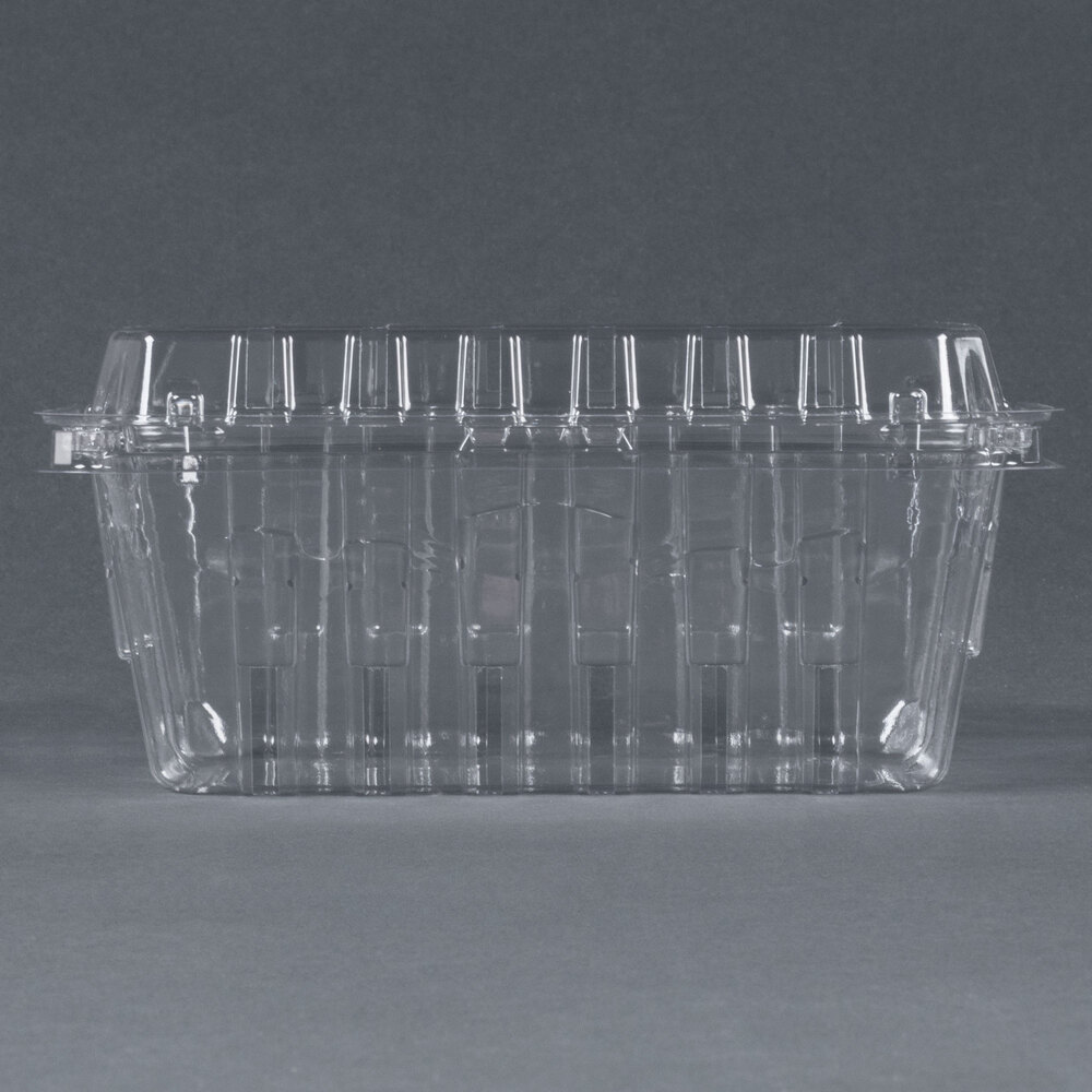 1 lb. Vented Clamshell Produce / Berry Container 344 / Case