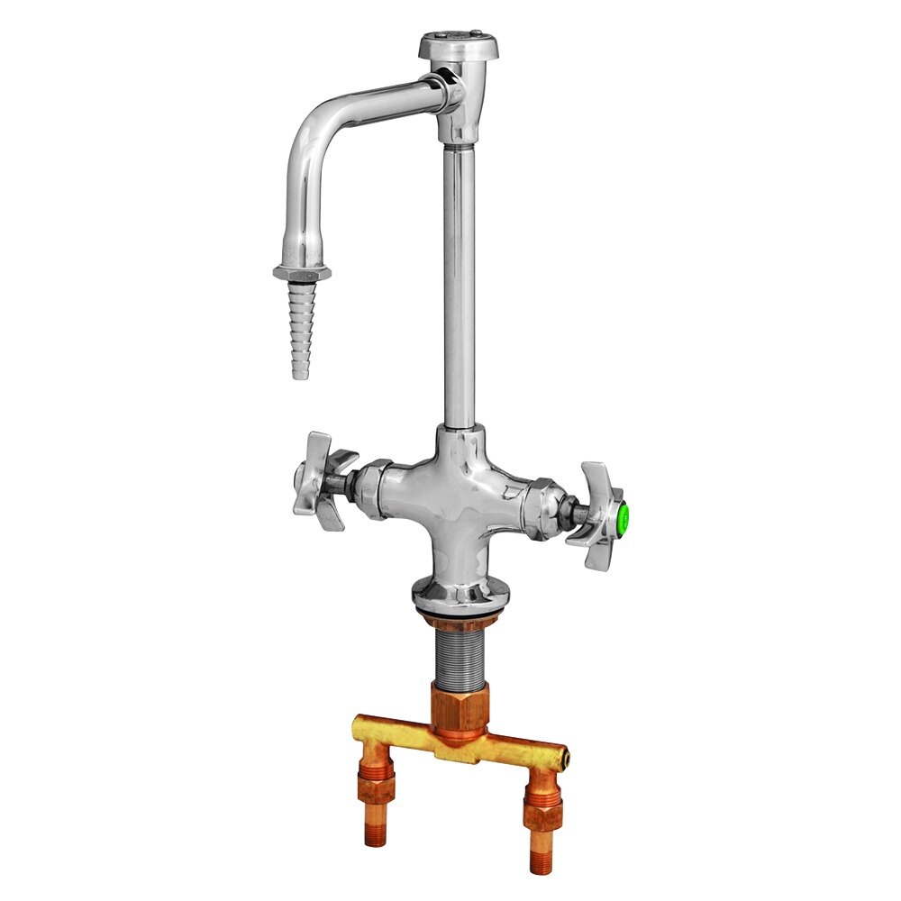 T&S BL570008 Deck Mounted Laboratory Faucet with Flex Inlets, 5 11/16