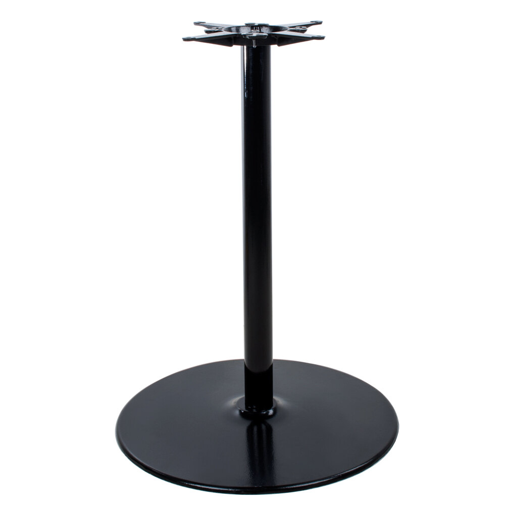 Lancaster Table & Seating 30" Round Black Metal Table Base