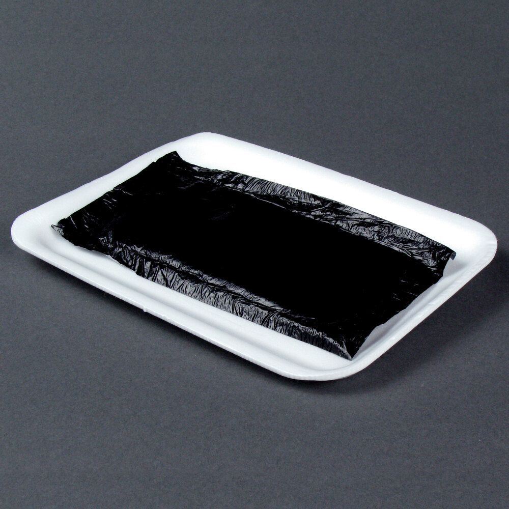 Absorbent Meat, Fish and Poultry Pad 4" x 7" 40 Grams Black 2000/Case