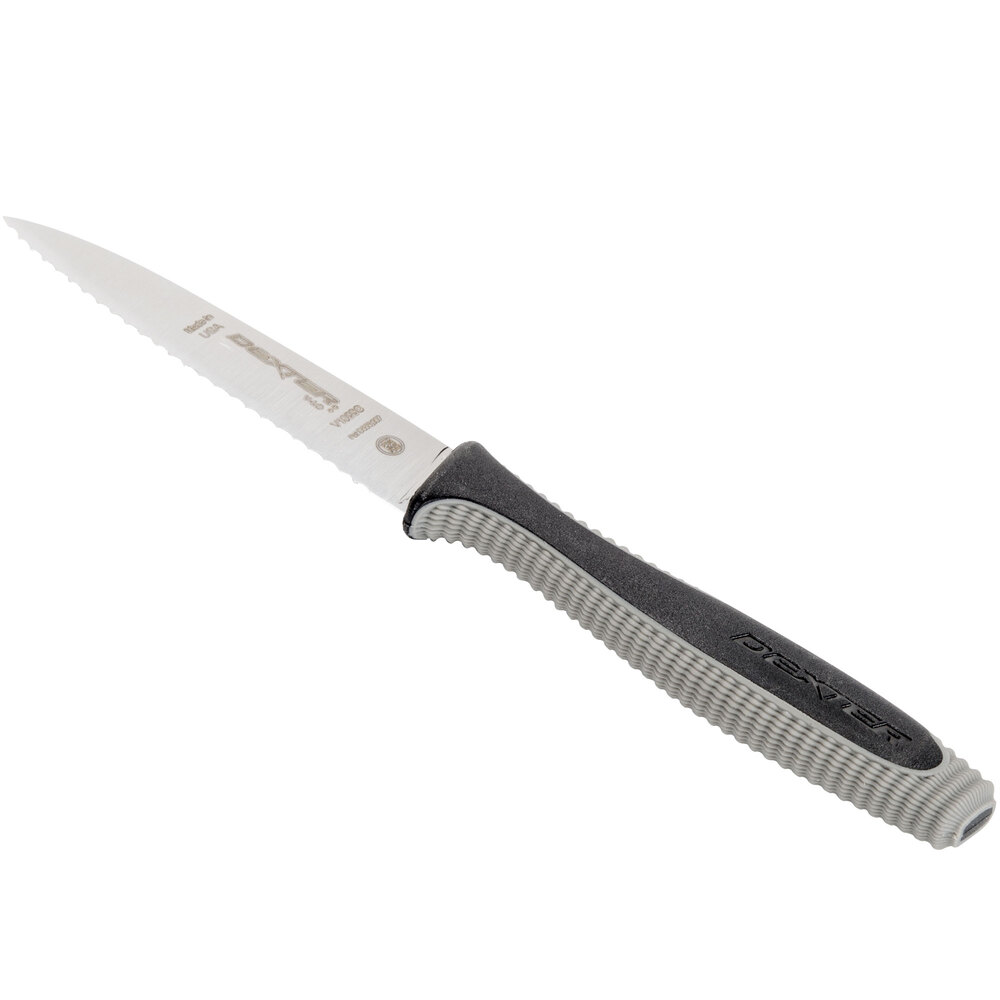 DexterRussell 29483 VLo 3 1/2" Scalloped Paring Knife