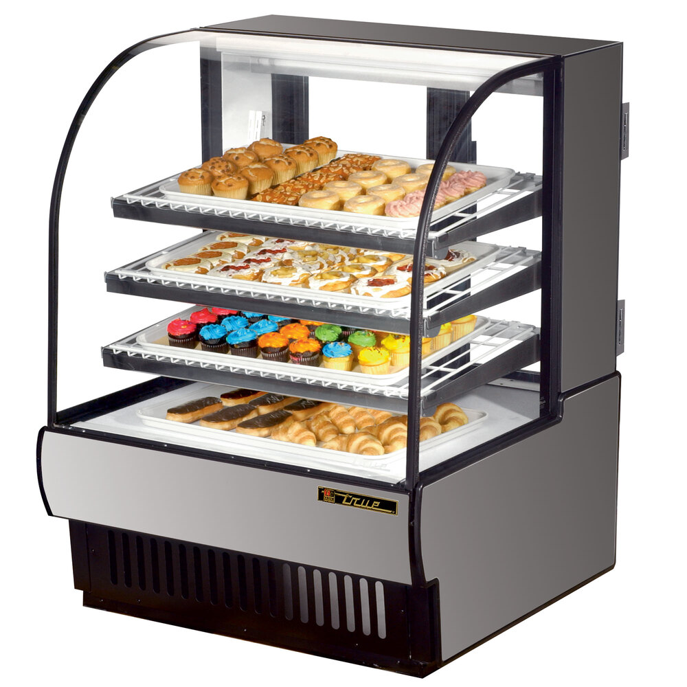 True TCGD36 36" Stainless Steel Dry Bakery Display Case 16.8 Cu. Ft.