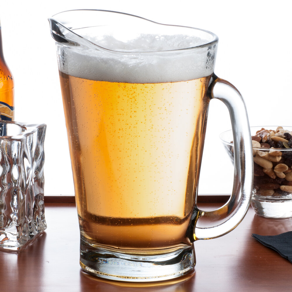 Anchor Hocking 1155UR 1.7 Qt. Glass Beer Wagon Pitcher 6/Case