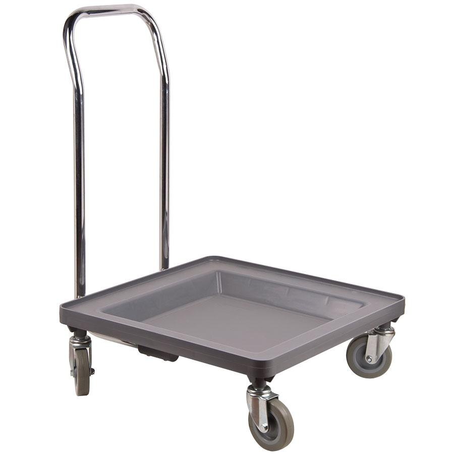 Noble Products Gray Dish Rack and Glass Rack Dolly with 36" Handle