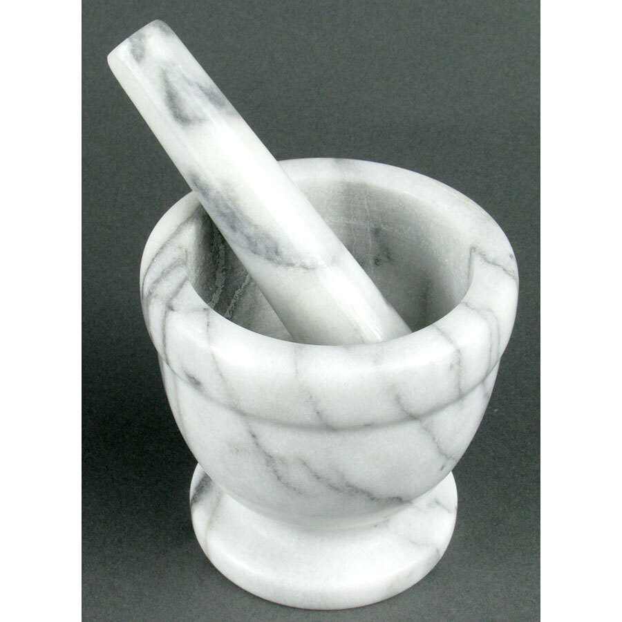 Marble Mortar and Pestle Set 4"