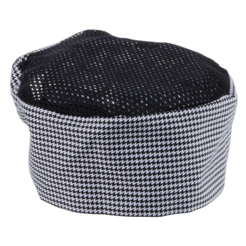 Chef Revival H009XL 22"23 1/2" Houndstooth Extra Large PolyCotton