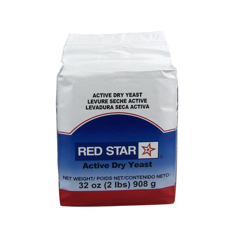 Lesaffre Red Star Bakers Active Dry Yeast 2 lb. Vacuum Pack 12/Case