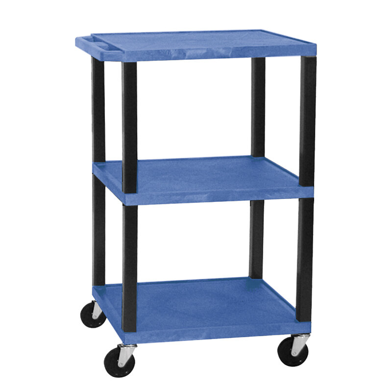 http://www.webstaurantstore.com/images/products/main/2786/165478/blue-h-wilson-wt1642e-tuffy-open-shelf-a-v-cart-18-x-24-with-3-shelves-adjustable-height.jpg