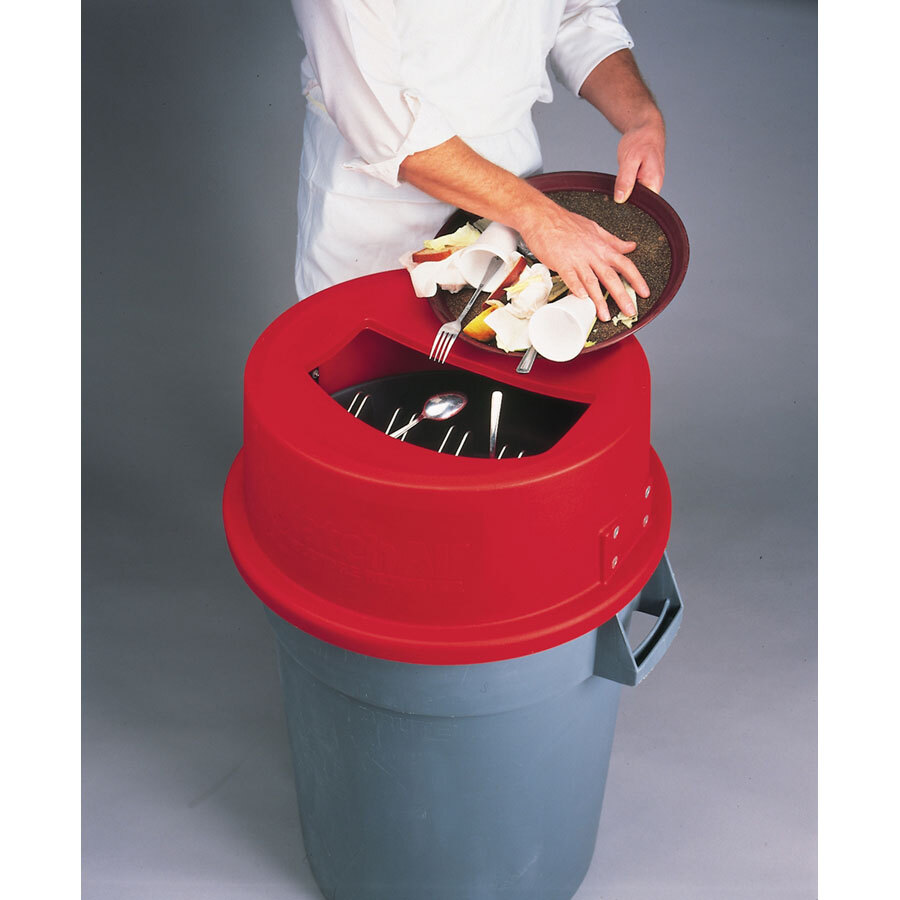 San Jamar KA4400 KatchAll Flatware Retriever 44 Gallon Trash