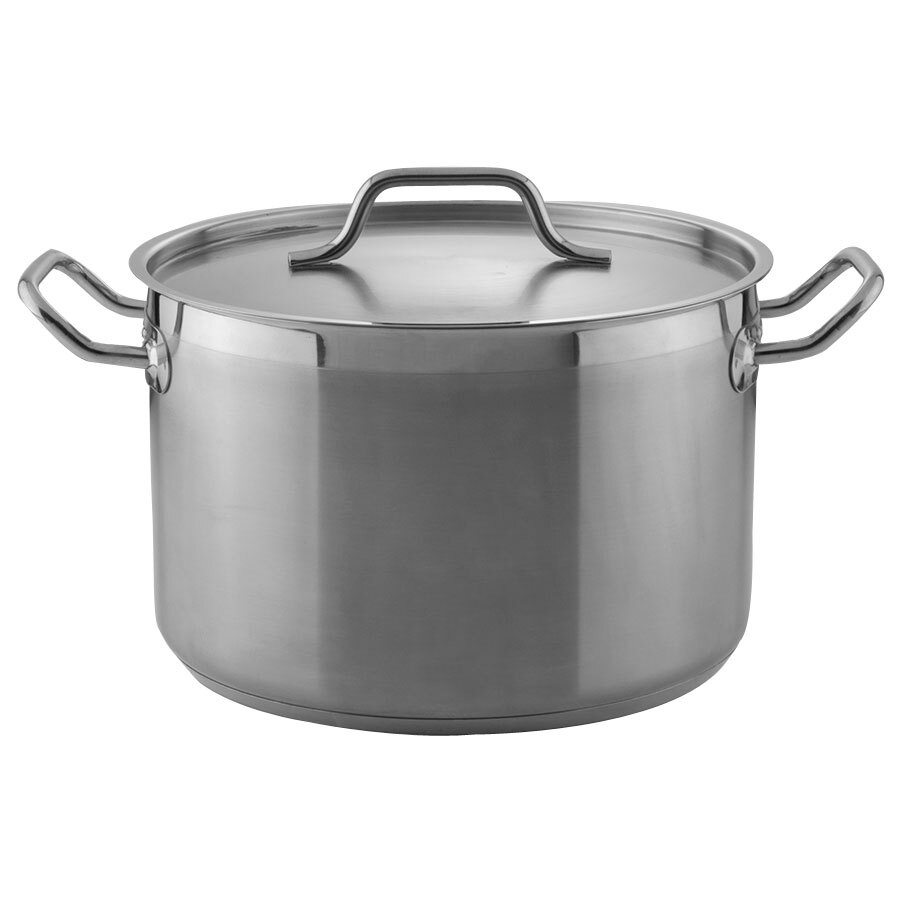 12 Qt. HeavyDuty Stainless Steel Stock Pot with Cover