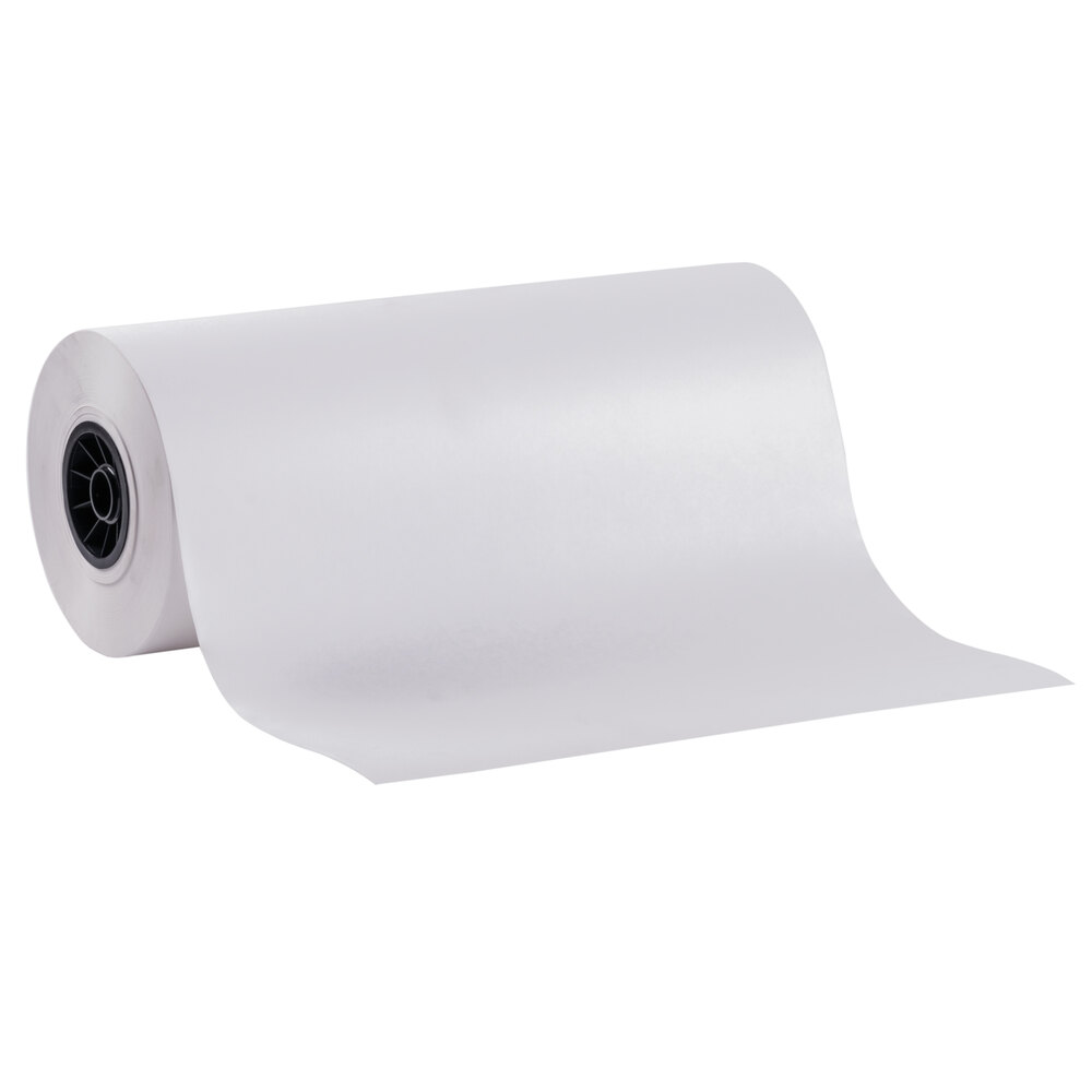 18'' x 1000' 40 lb. White Freezer Paper Roll