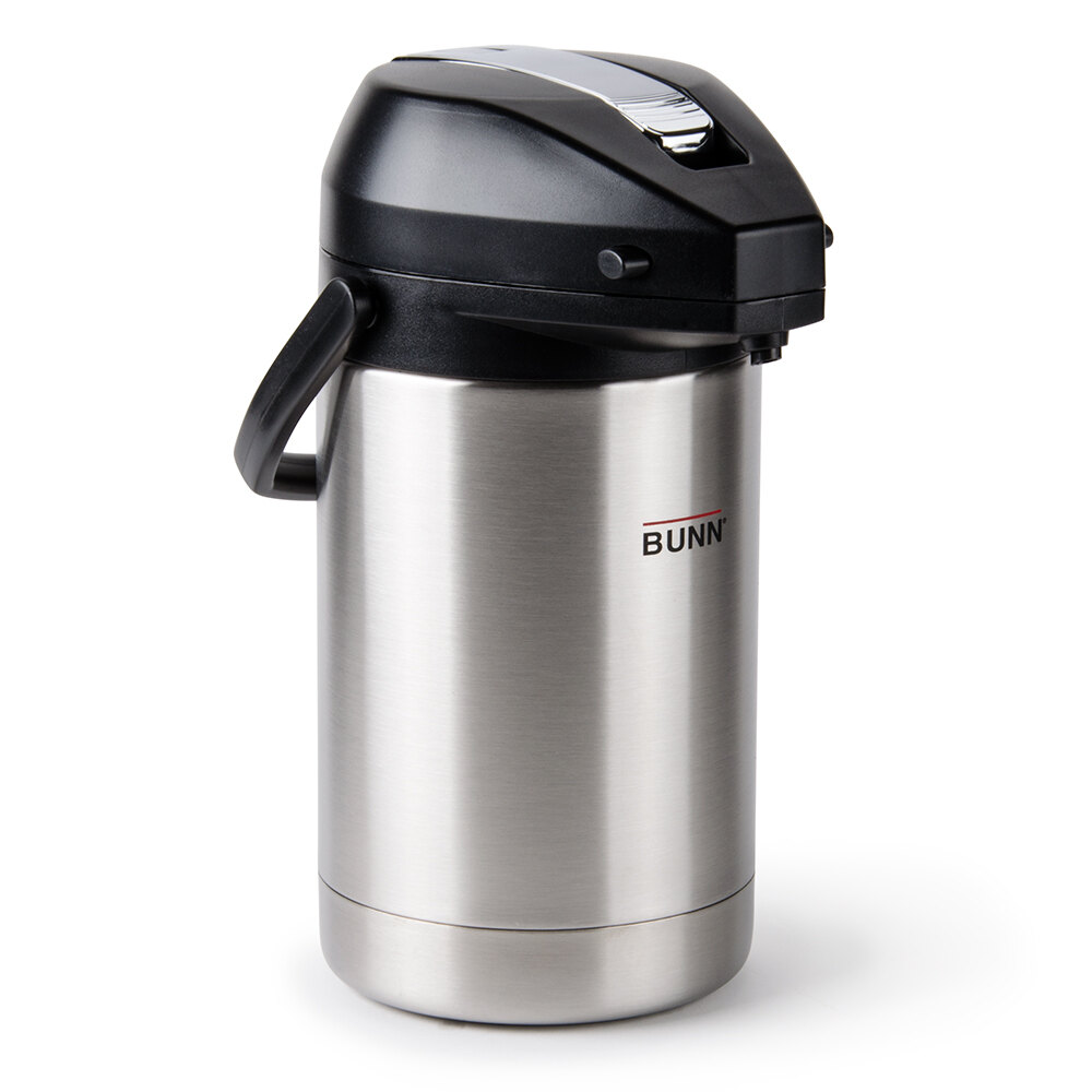 Bunn 32125.0100 2.5 Liter Stainless Steel Lined Lever Action Airpot