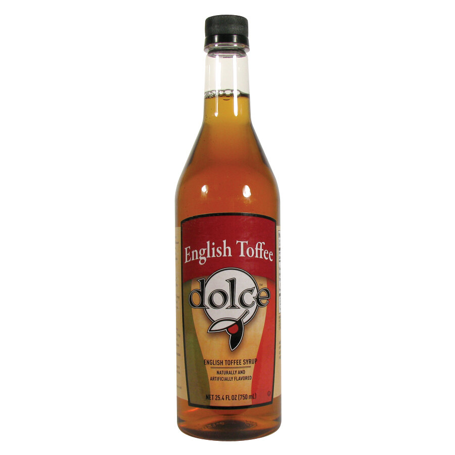 Dolce English Toffee Coffee Flavoring Syrup