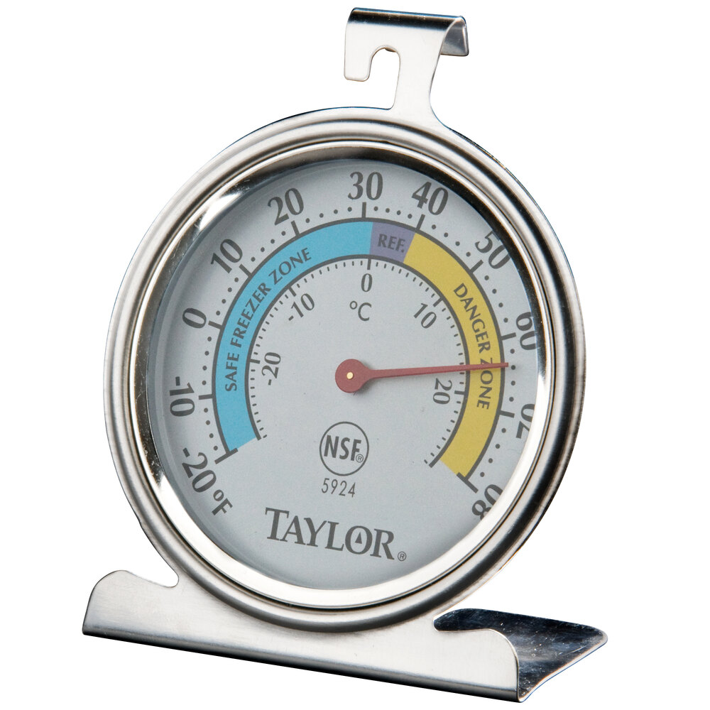 Taylor 5924 2 5/8" Classic Refrigerator / Freezer Dial Thermometer