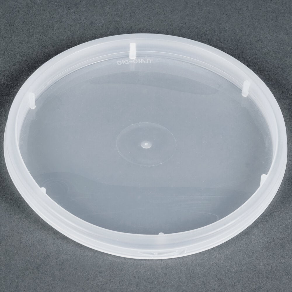 4 9/16" Microwavable Translucent Plastic Round Deli Container Lid 480