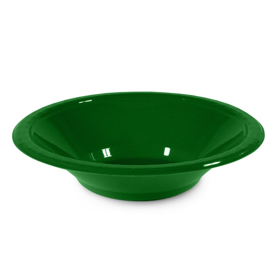 Creative Converting 28112051 12 oz. Green Plastic Bowl 20 / Pack