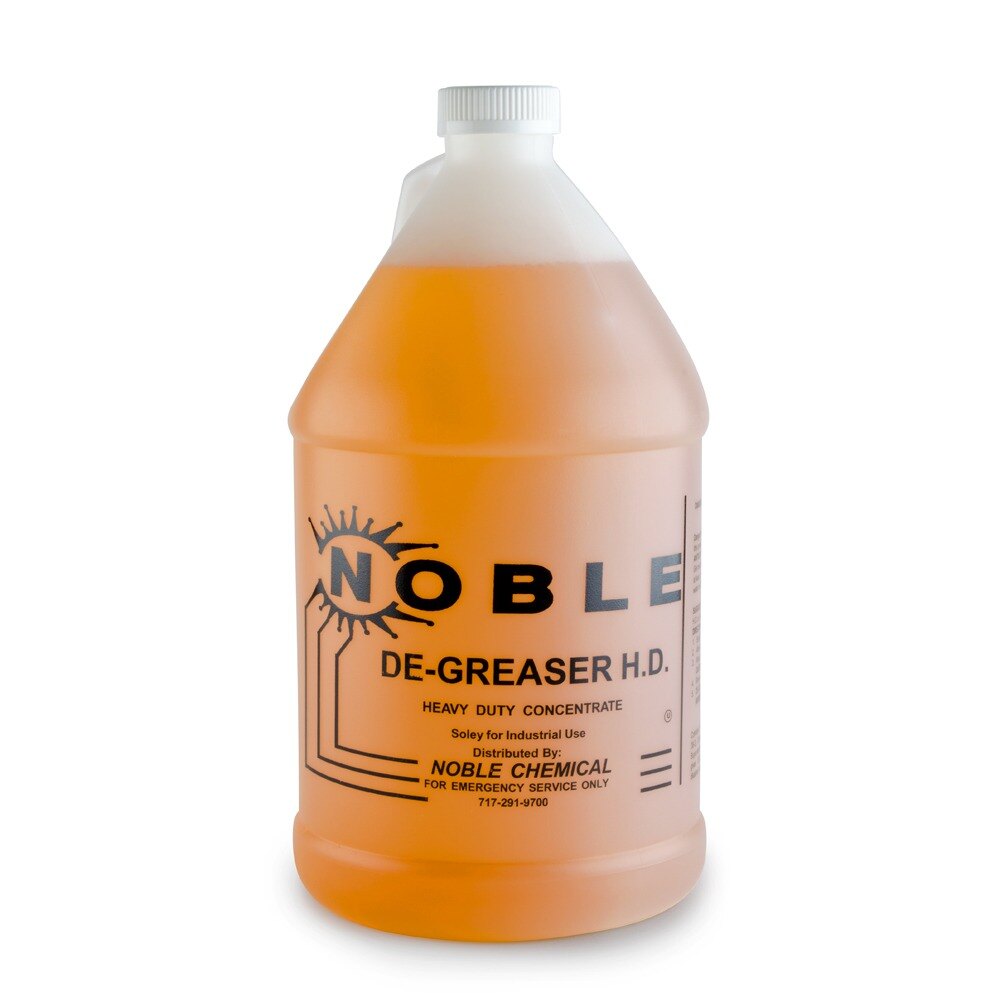 (4) 1 Gallon Containers Noble Chemical Heavy Duty Degreaser Ecolab