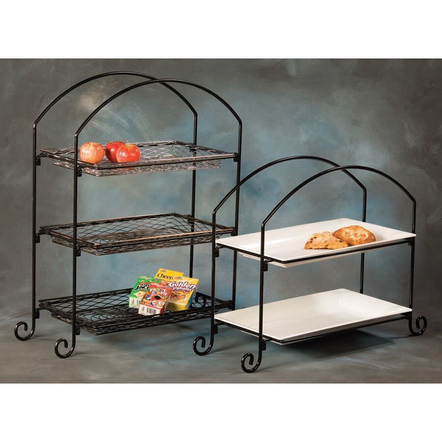American Metalcraft IS13 ThreeTier Rectangular Tray Stand
