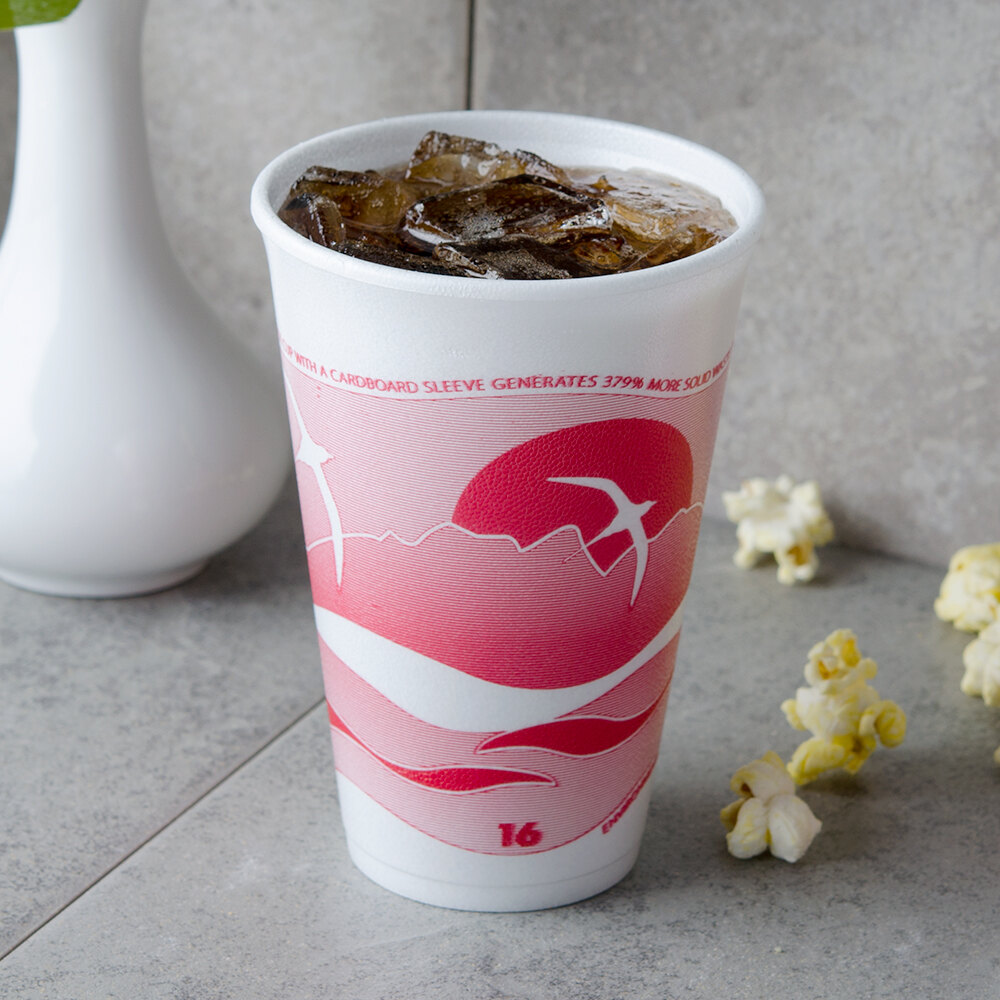 Dart Solo 16LX16H 16 oz. Horizon Foam Cup 1000/Case