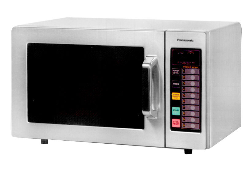 Panasonic NE1064F Stainless Steel Commercial Microwave Oven 120V, 1000W