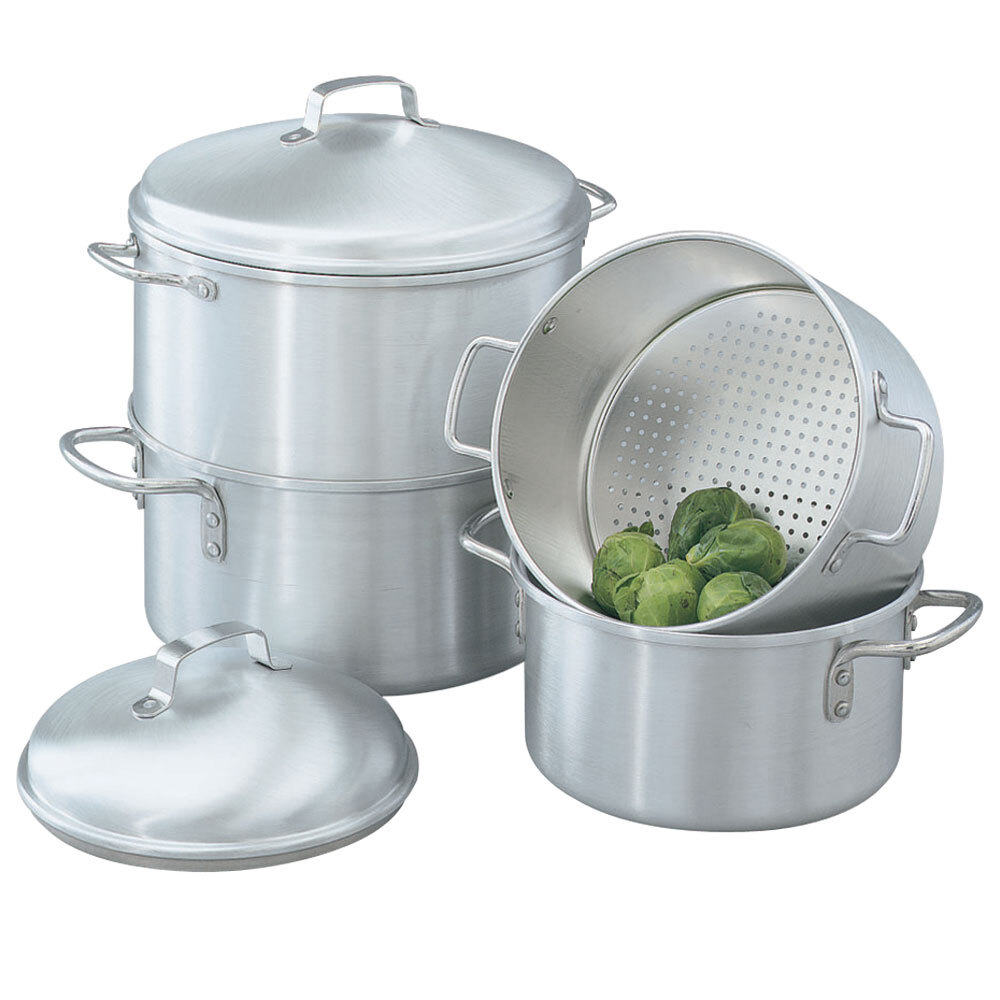 Vollrath 68122 WearEver 3 Qt. Rice / Vegetable Steamer Set