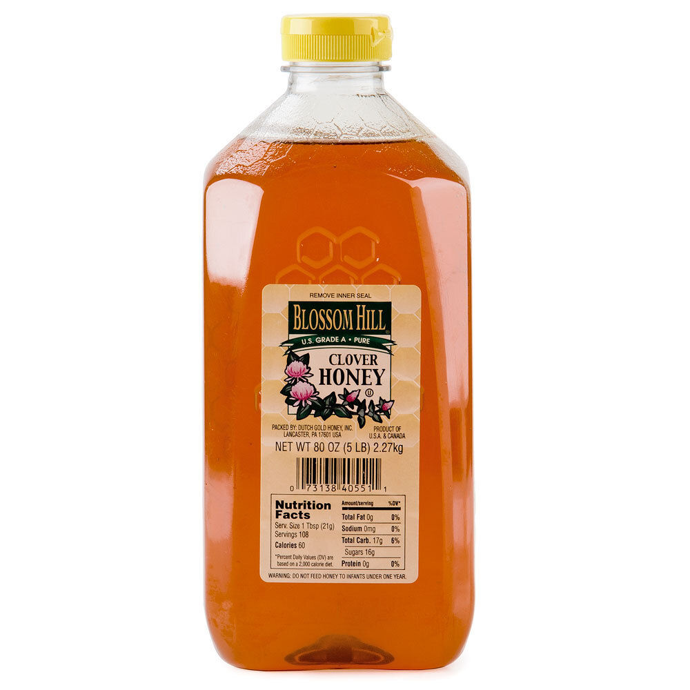 Bulk Blossom Hill Clover Honey 5 lb.