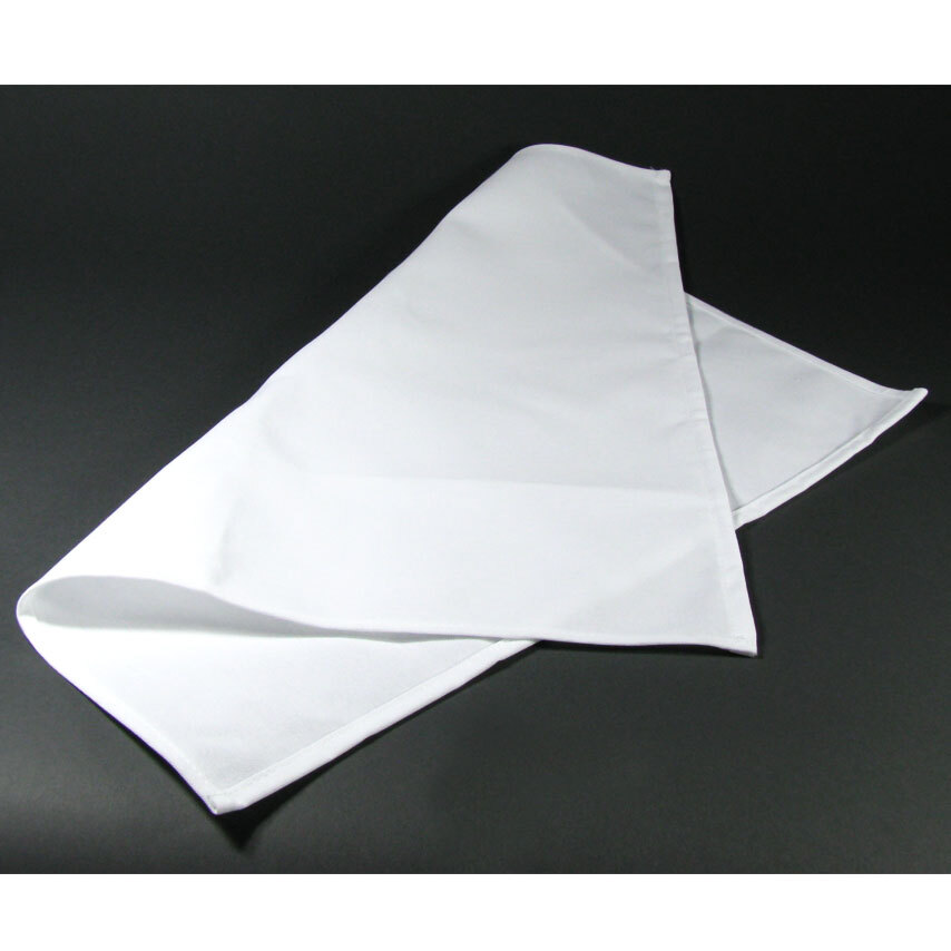 White Napkin 50 / 50 Cloth Poly Cotton Napkin (12 / Pack)
