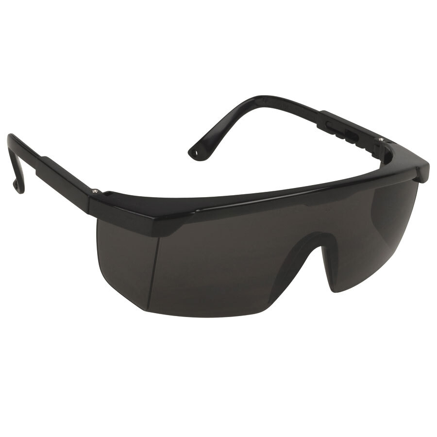 Scratch Resistant Safety Glasses / Eye Protection Black with Gray
