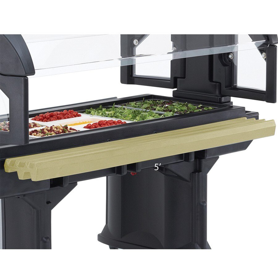 Cambro VBRR5614 5' Beige Tray Rail for Versa Food Bars and Work Tables