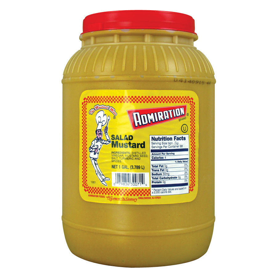 Admiration Yellow Mustard 1 Gallon Containers 4 / Case