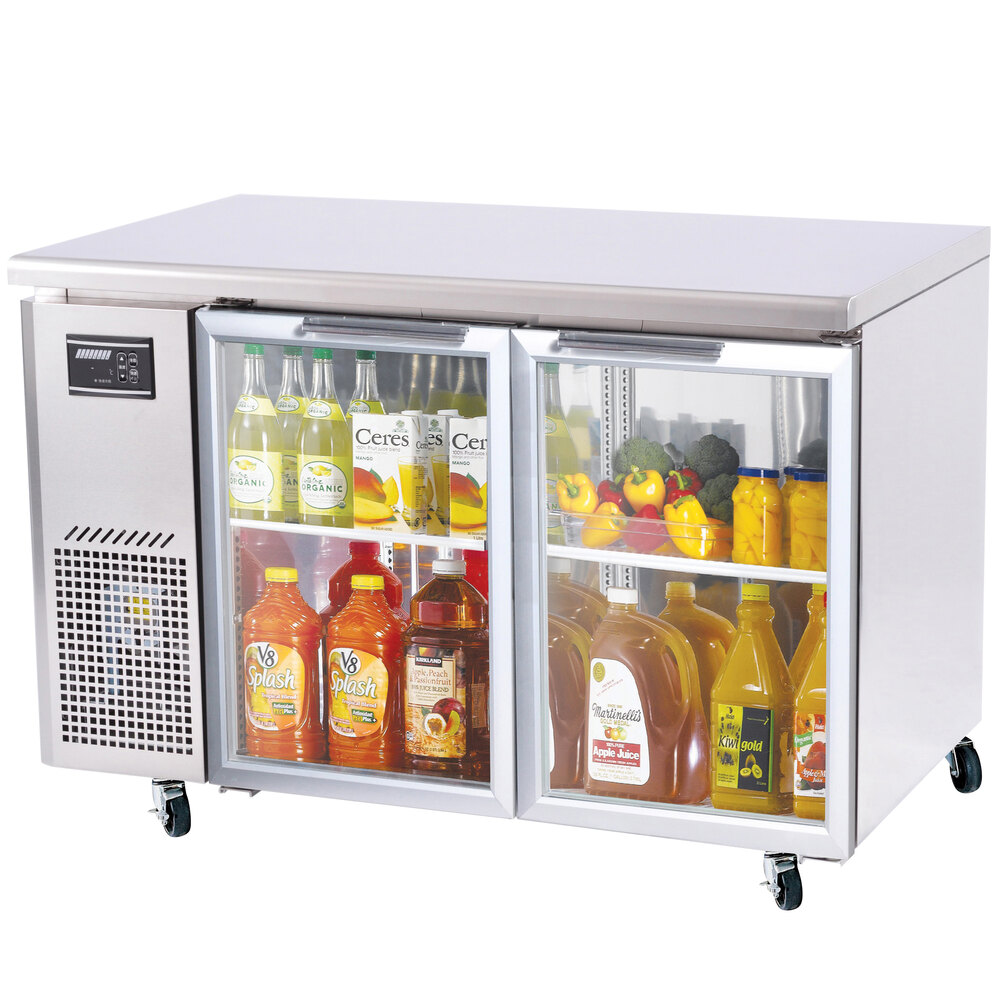 Turbo Air JUR48G 48" J Series Two Glass Door Undercounter
