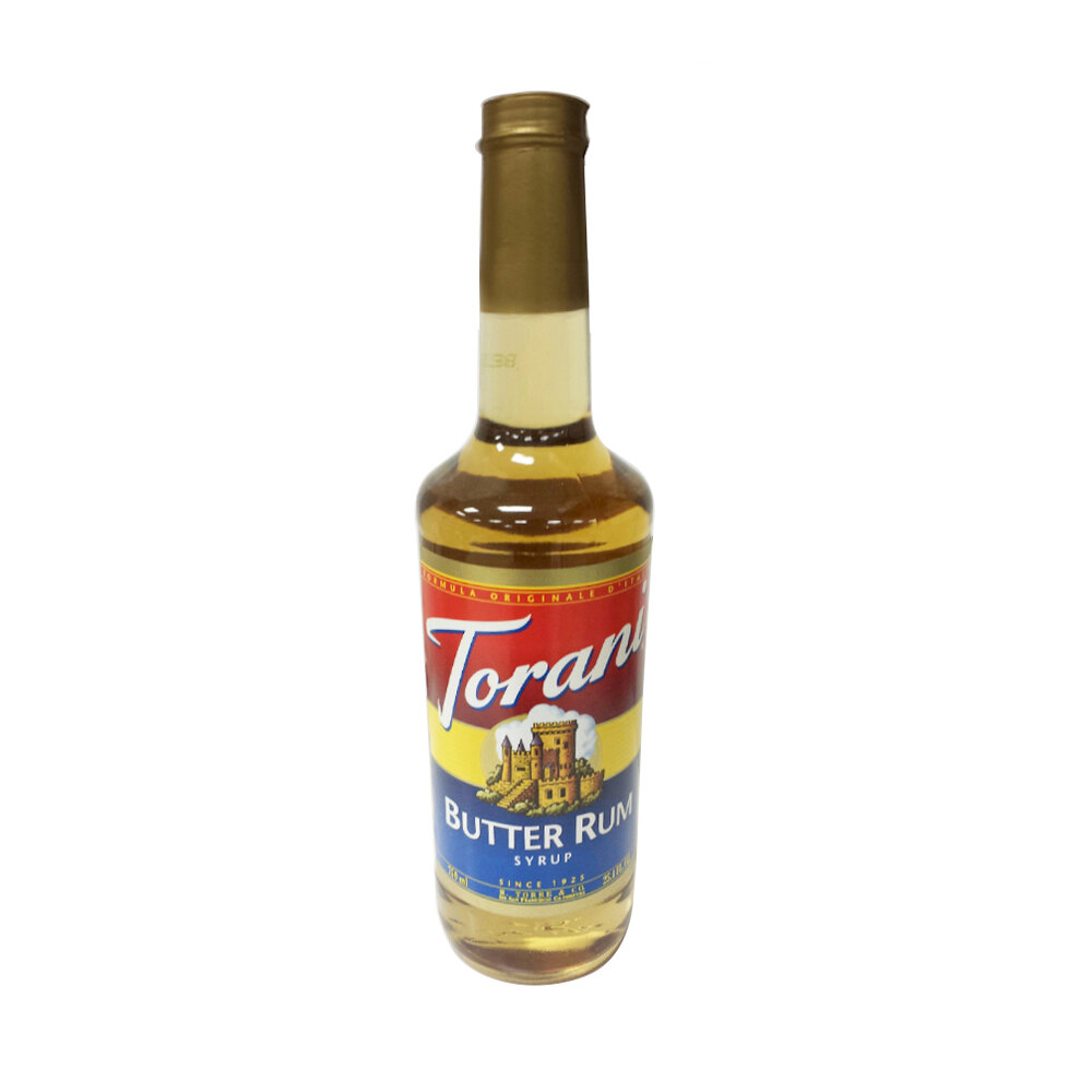 Torani 750 mL Butter Rum Flavoring Syrup