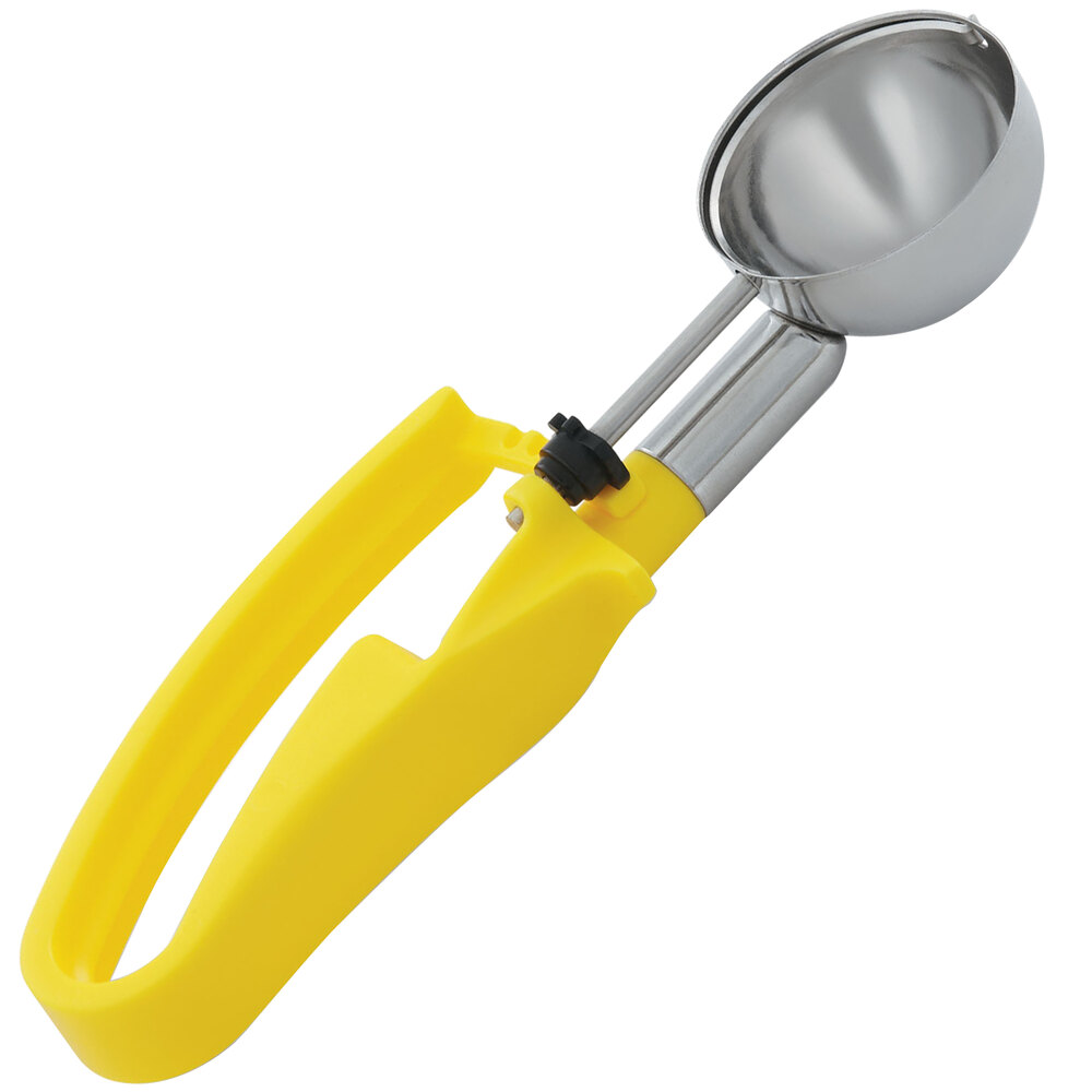 Vollrath 47396 Yellow 20 Squeeze Disher Portion Scoop 1.8 oz.