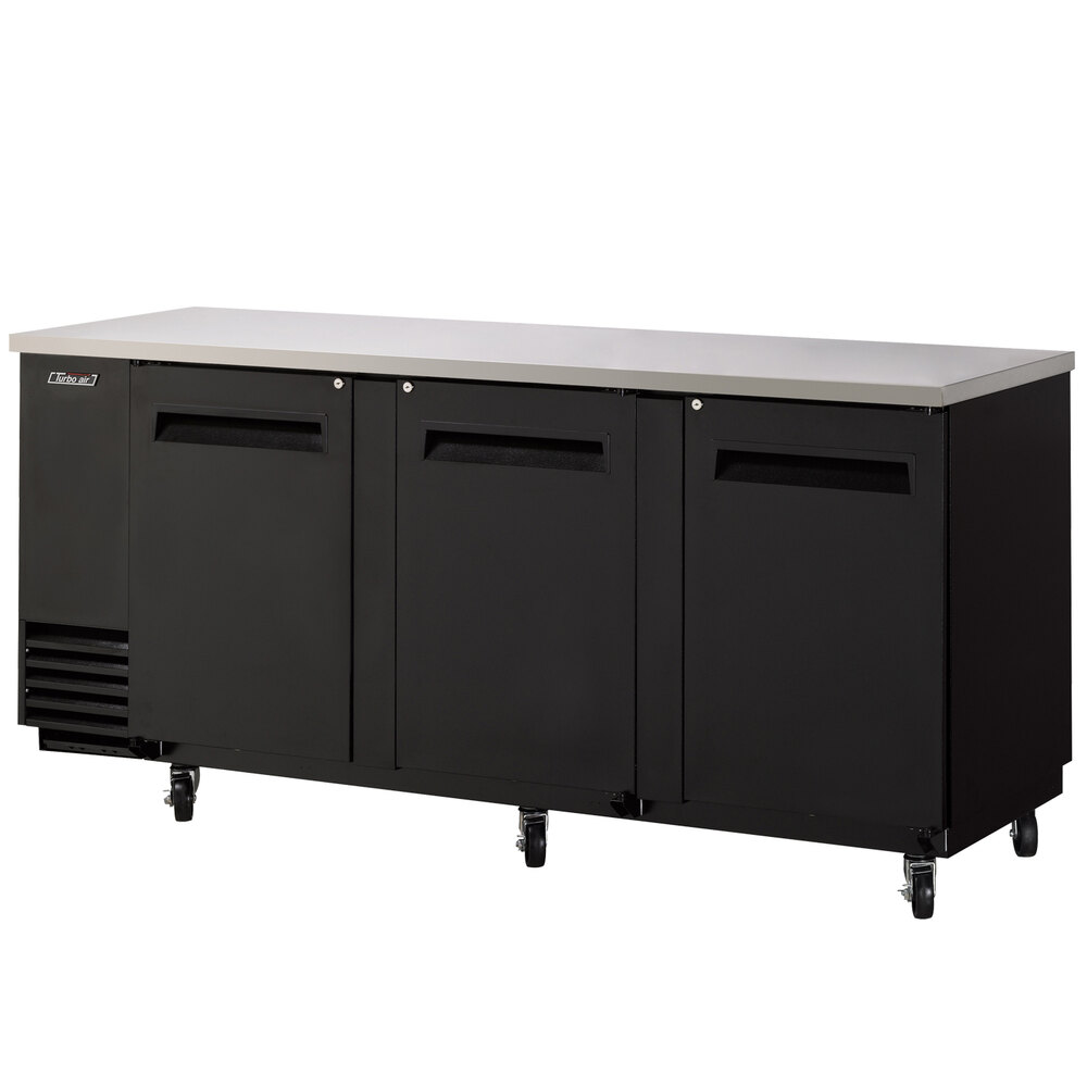 Turbo Air TBB4SB 90" Three Door Back Bar Refrigerator
