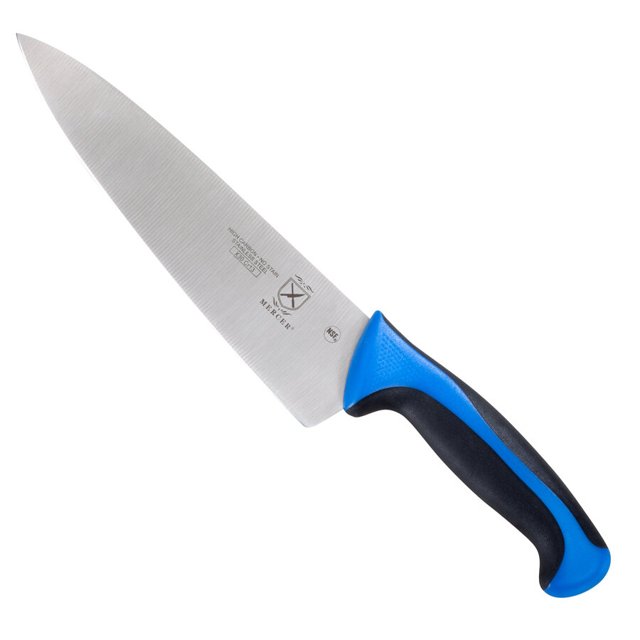 Mercer M22608BL Millennia Primary4 8" Chef's Knife with Blue Handle